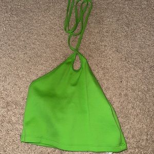 ZARA HALTER CROP TOP